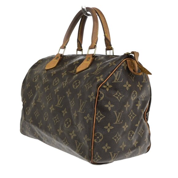 LOUIS VUITTON Speedy 30 Travel Hand Bag Monogram Leather Brown - Picture 2 of 15